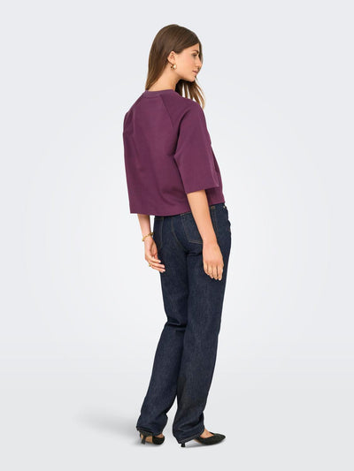 Onldasie 2/4 O-Neck Raglan Ub Cs Swt