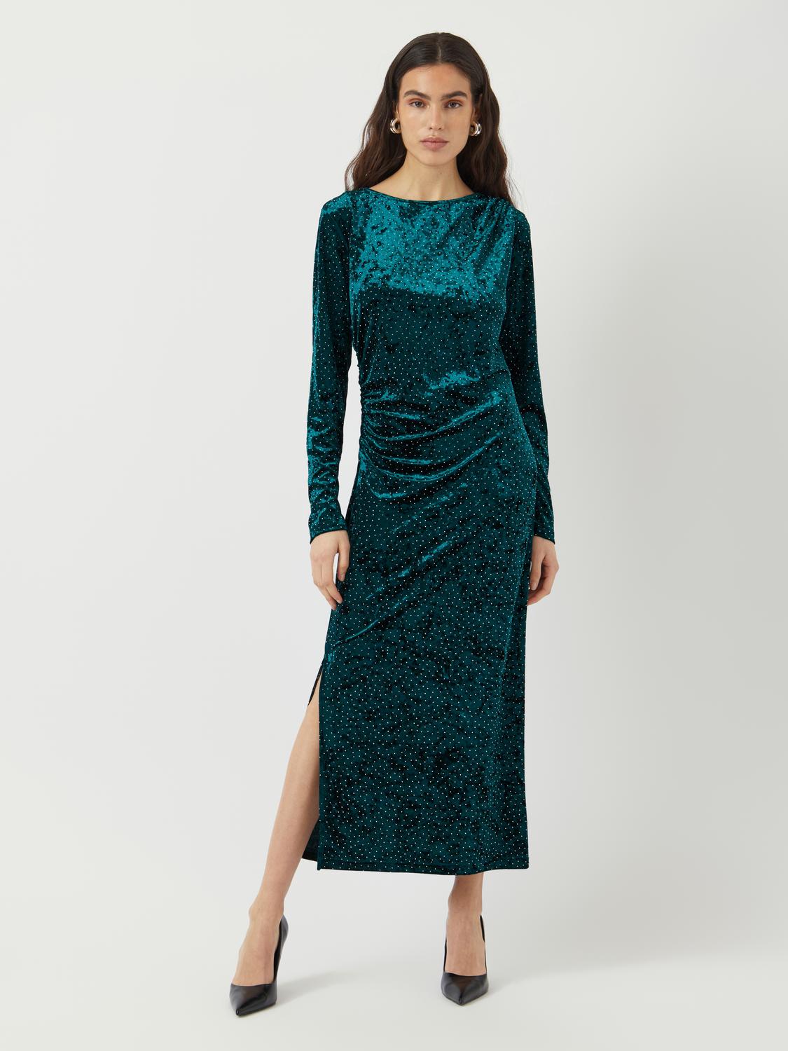 Yastillia Ls Velvet Long Dress