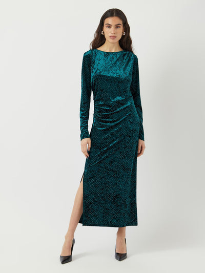 Yastillia Ls Velvet Long Dress