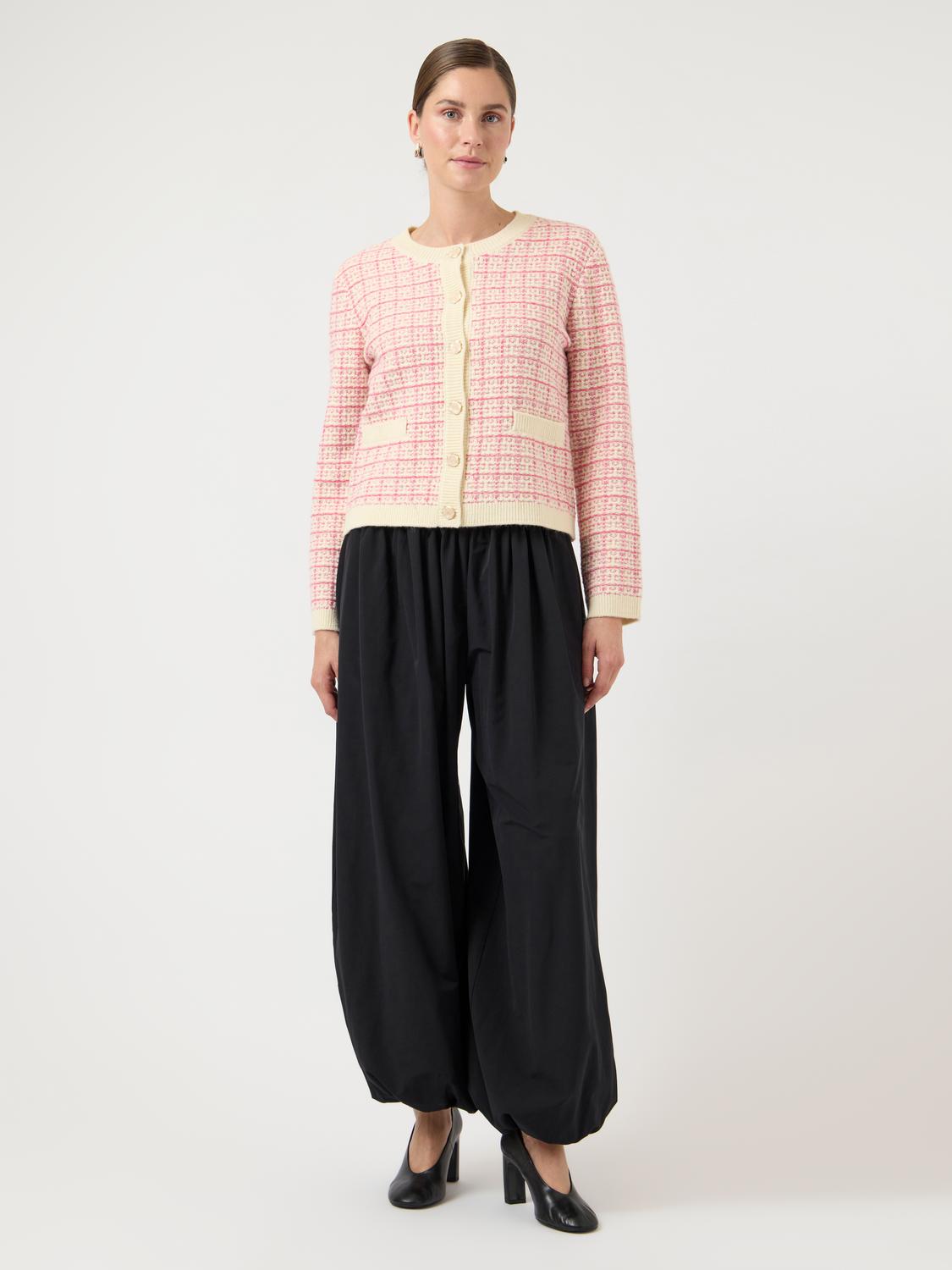 Yaslivia Ls Short Knit Cardigan