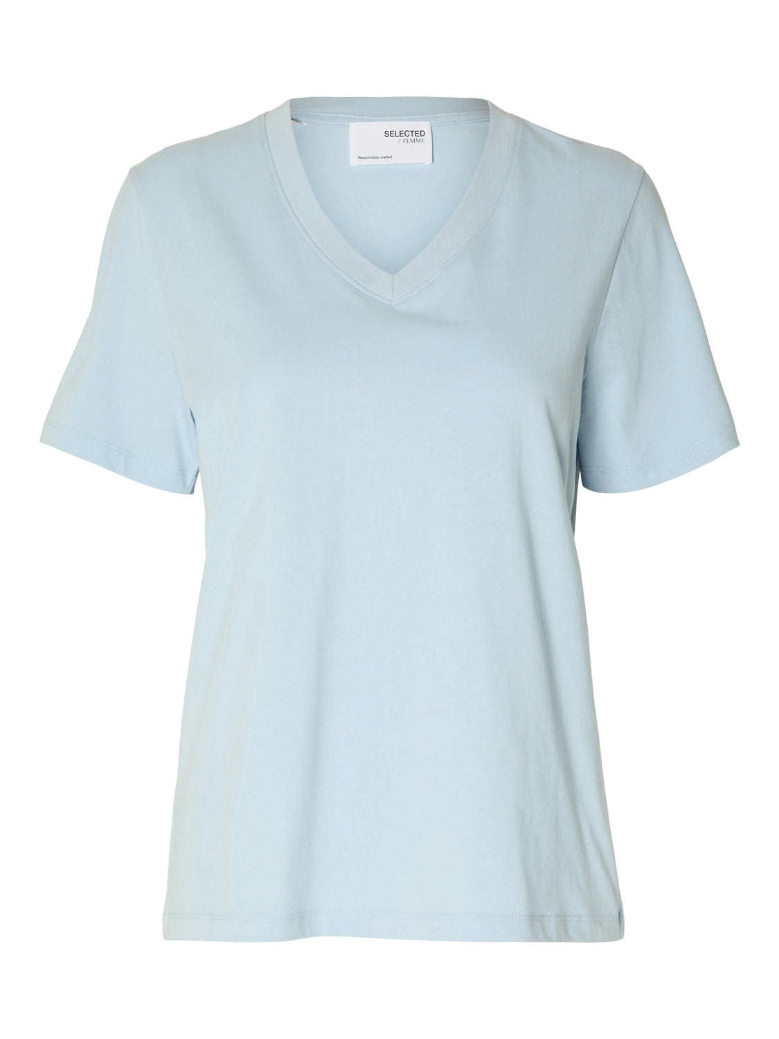 SLFessential SS V-neck TEE