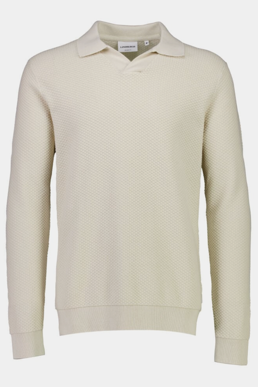 Structure knit w collar