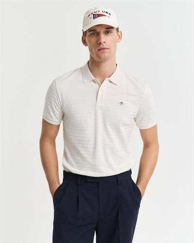 Texture stripe polo