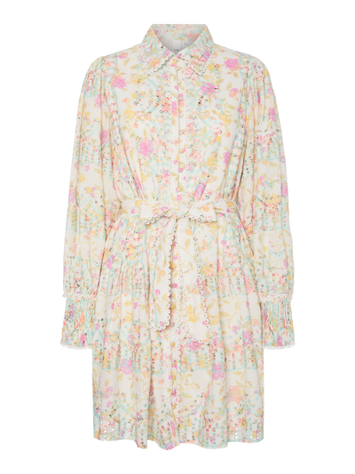 YASMELLIA LS EMBROIDERED DRESS S.