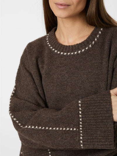 Roeme knit stitch blouse