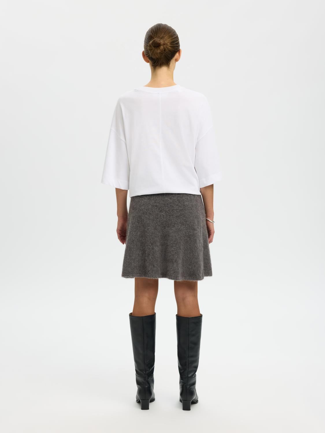 Slflulu Brushed Hw Knit Skirt
