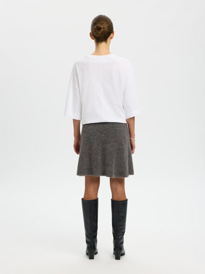Slflulu Brushed Hw Knit Skirt