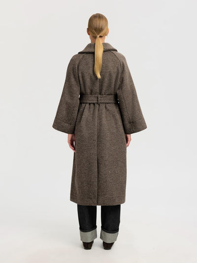 Slfida 7/8 Sleeve Wool Blend Coat