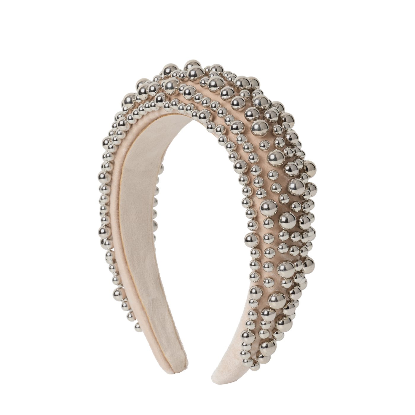 Beaded Chrome Hair Band