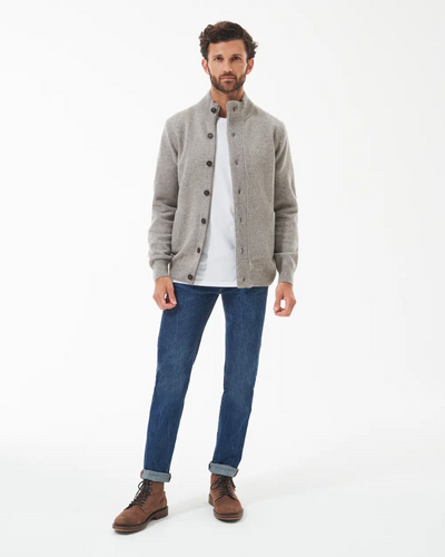 Essent Patch Zip Through Knitted Jumper