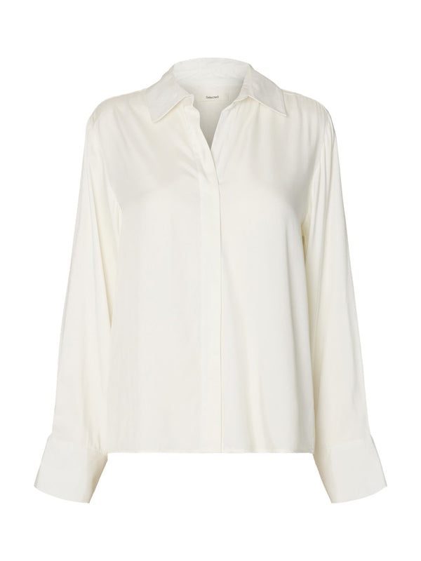 Slwjonna Reg Ls Open Collar Shirt