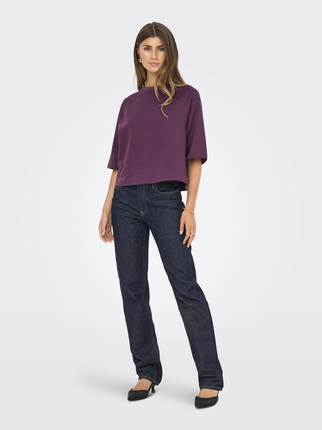 Onldasie 2/4 O-Neck Raglan Ub Cs Swt