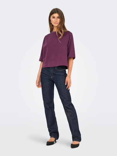 Onldasie 2/4 O-Neck Raglan Ub Cs Swt