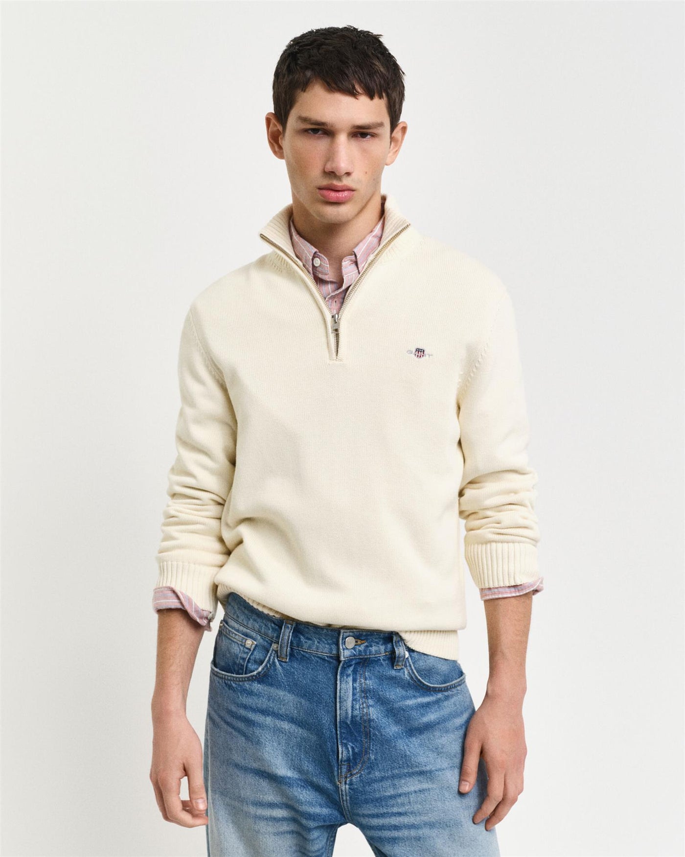 Casual Cotton half zip