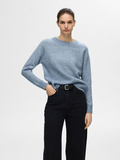 SLFLULU LS KNIT O-NECK