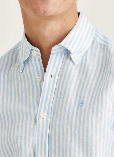 Douglas Linen Stripe Shirt Classic Fit