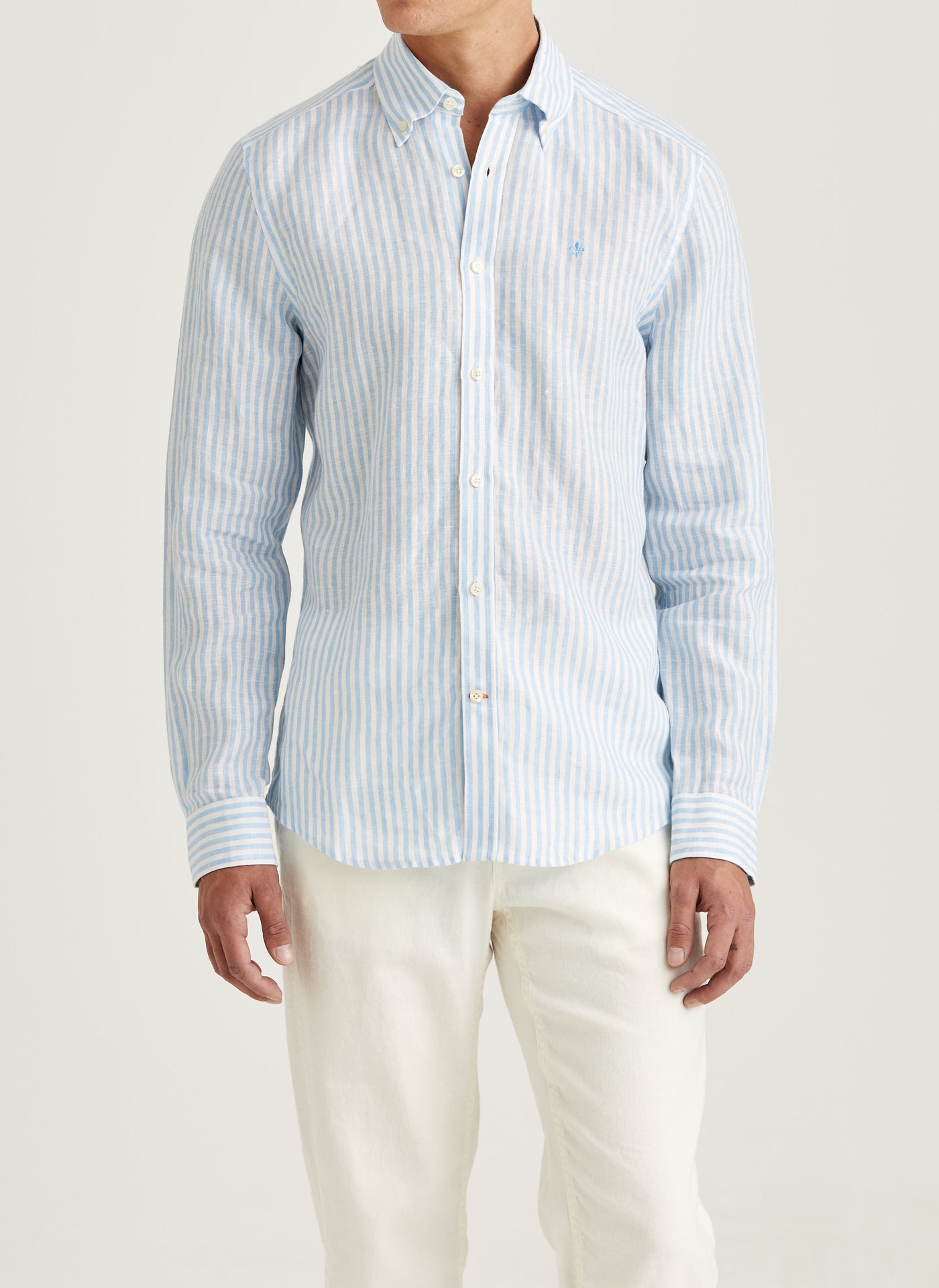 Douglas Linen Stripe Shirt Classic Fit