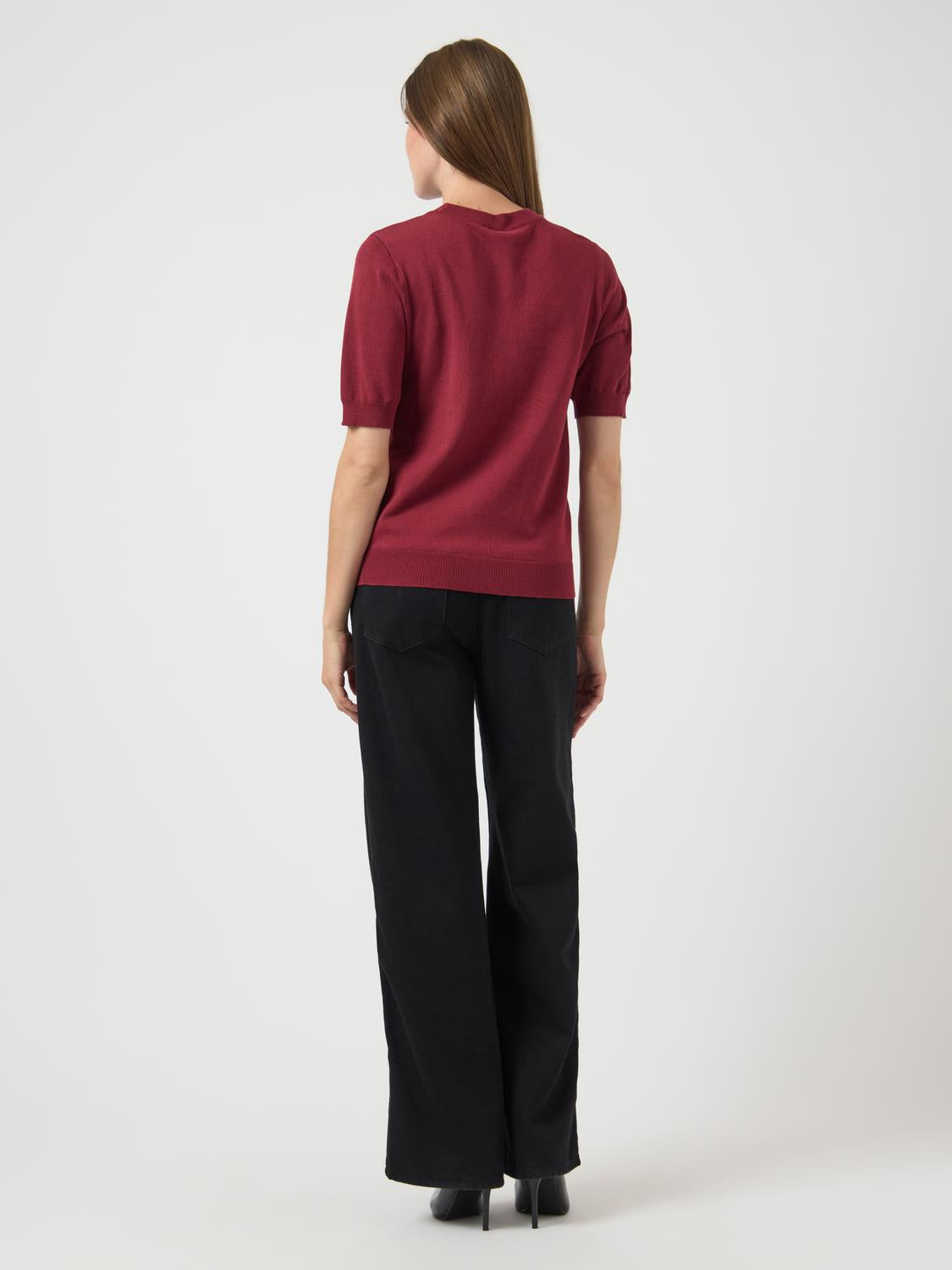 Yaslena Ss Knit Pullover