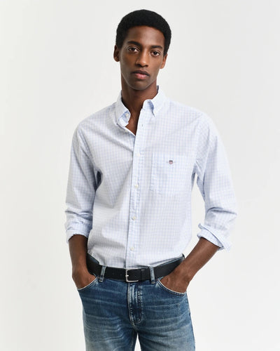 Reg classic poplin gingham s