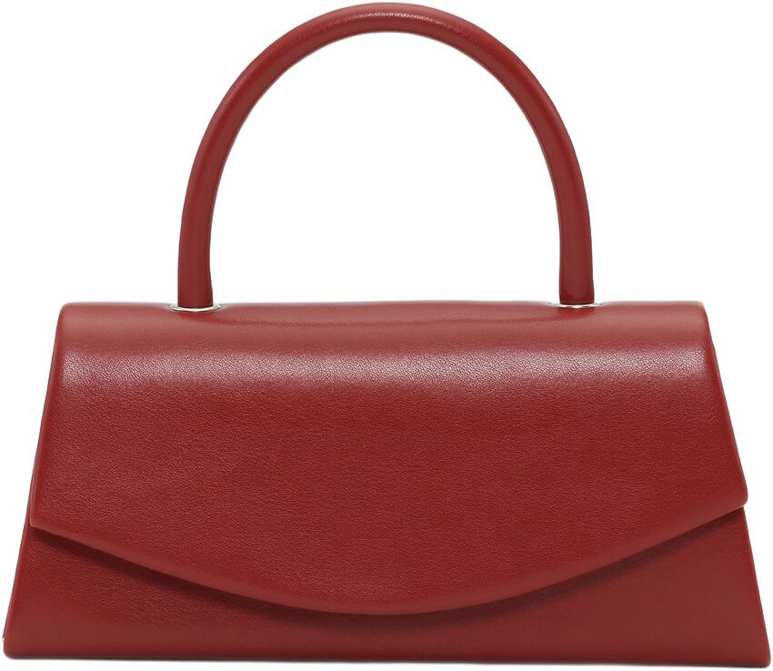 Overlapping colsure handbag