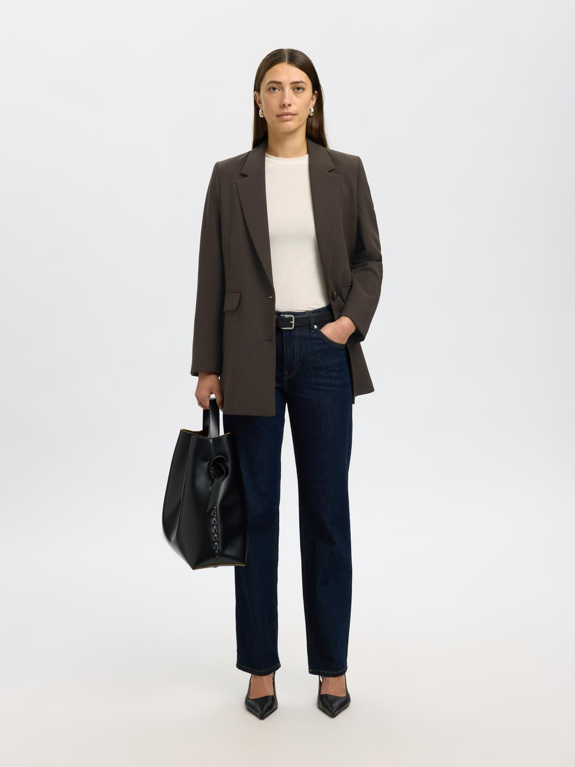 Slfrita Ls Relaxed Blazer Mel