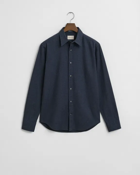 Reg flannel melange shirt