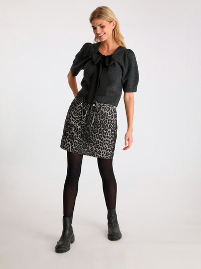 Henrietta Leopard Skirt