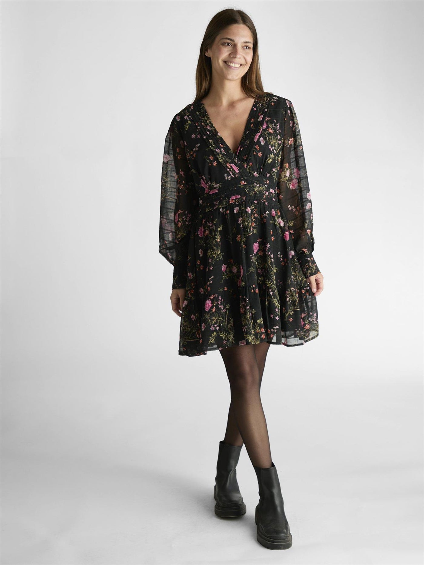 Sahra Flower Print Dress