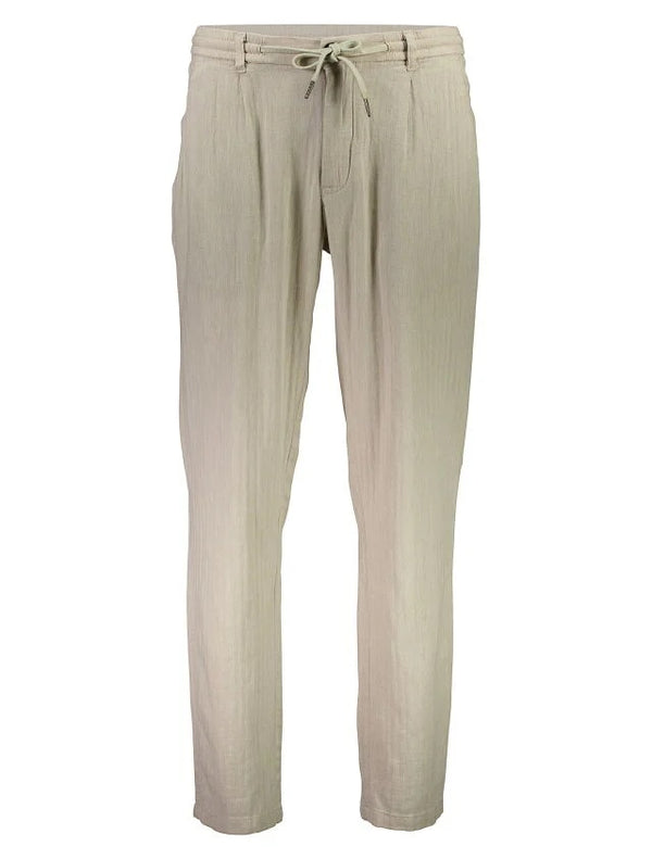 Linen blend herringbone pants