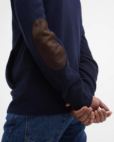 Essential Patch Zip Through Knitted Jumper