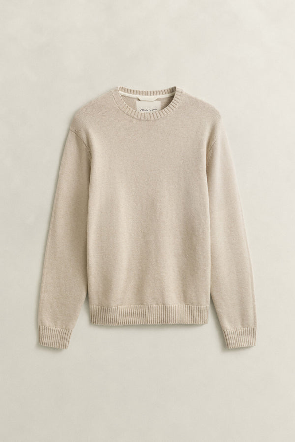 Cotton blend c-neck