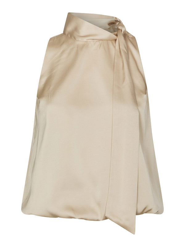 Veda Drapy Satin Top