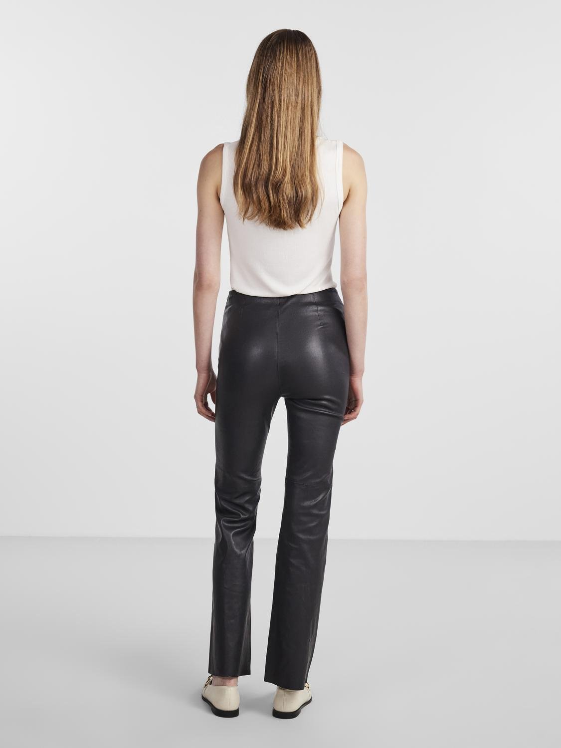 YASZellu bootcut leather pant