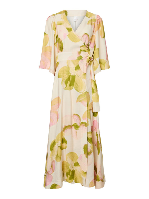 Yasmarga 3/4 Wrap Long Dress S.