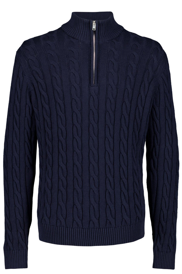 Cabel Zip-Neck Knit