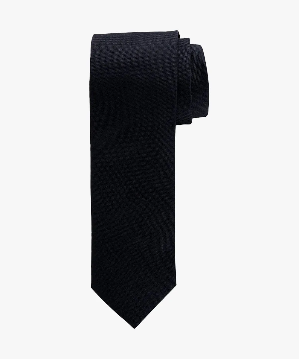 Tie silk woven Black tie