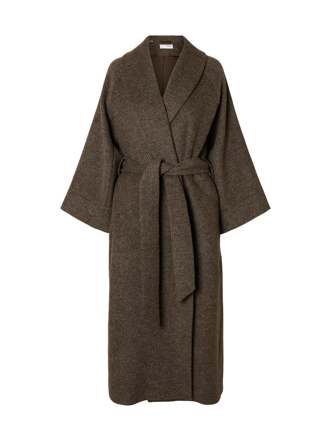 Slfida 7/8 Sleeve Wool Blend Coat