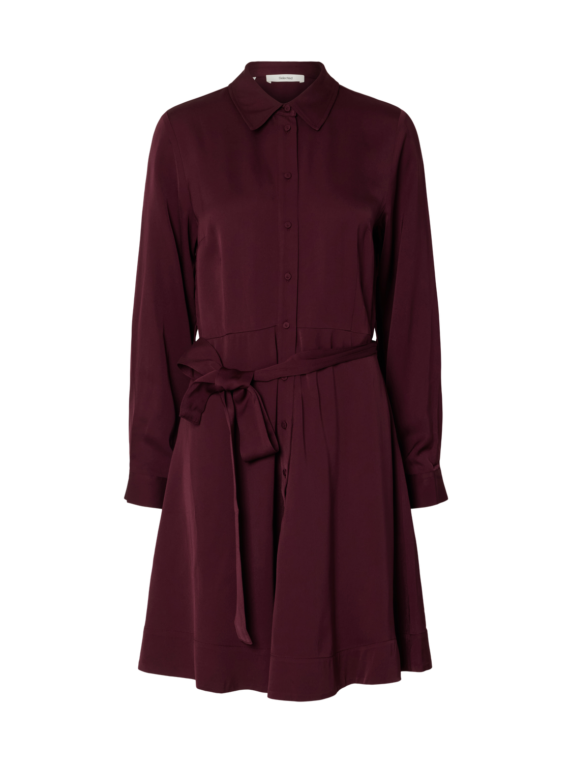 Slfpaola Regular Ls Short Shirt Dress B