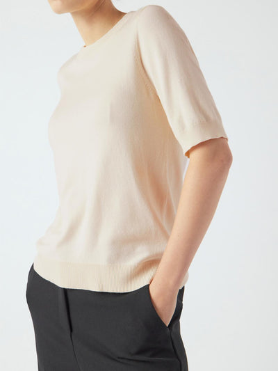 Yaslena Ss Knit Pullover S
