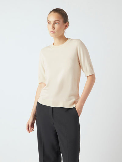 Yaslena Ss Knit Pullover S