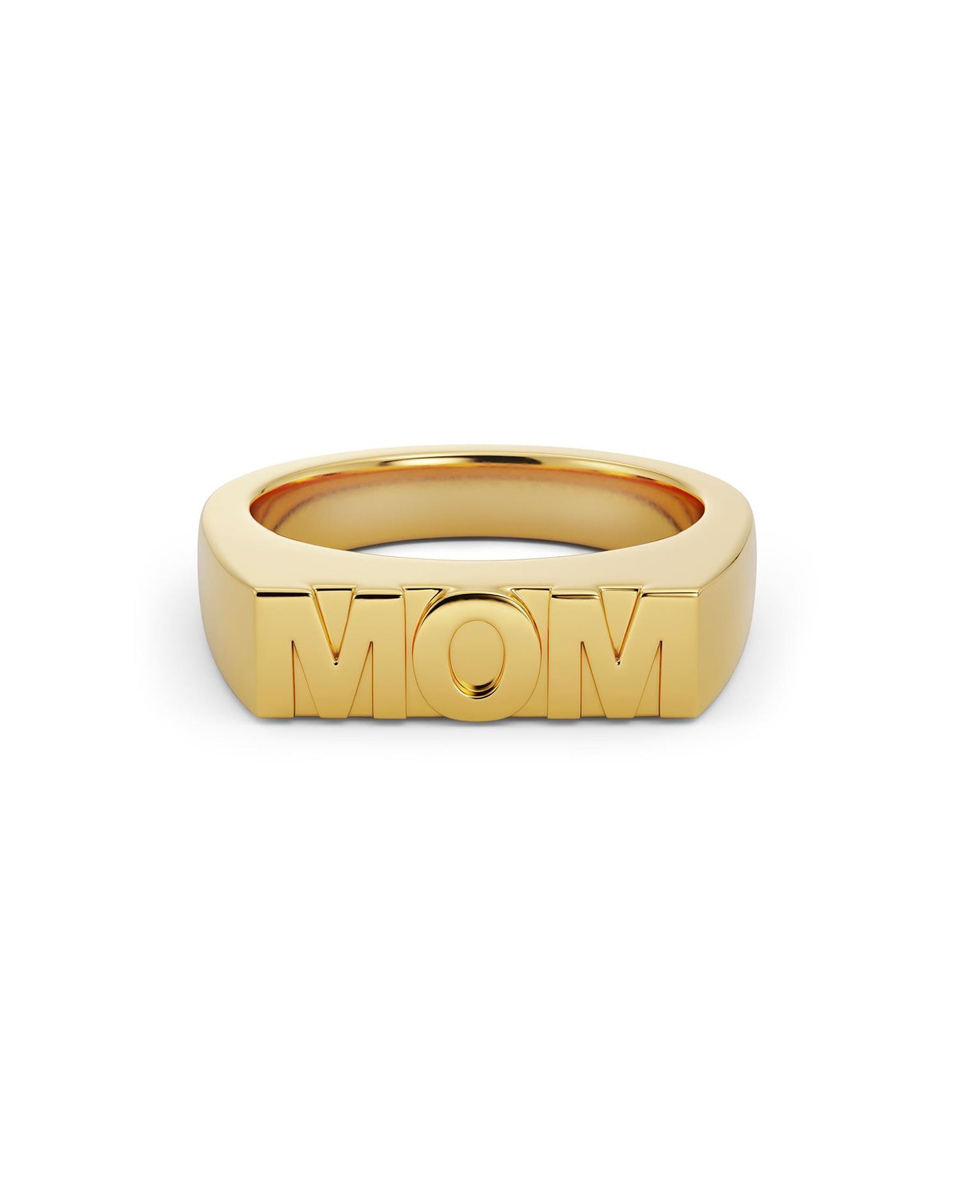 Signet Ring Mom Gold