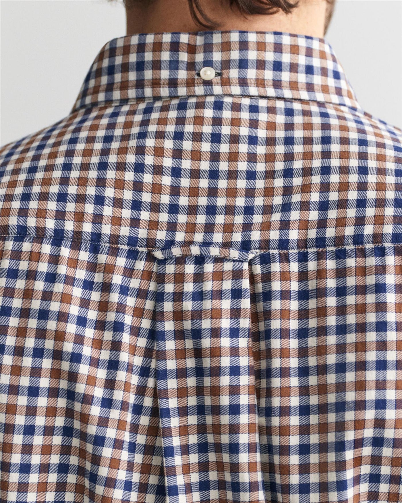 Reg light twill gingham shirt