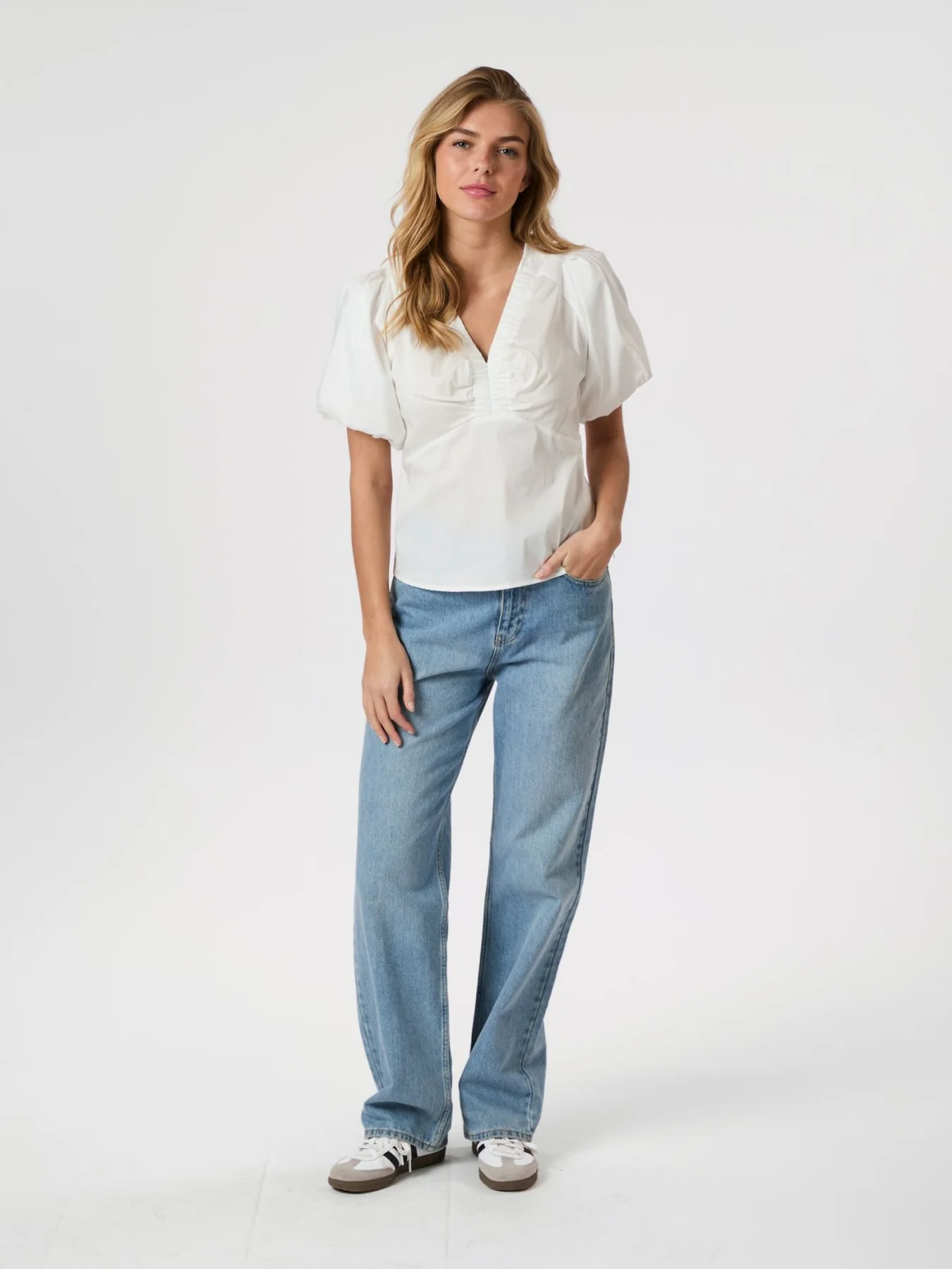 Irina poplin blouse