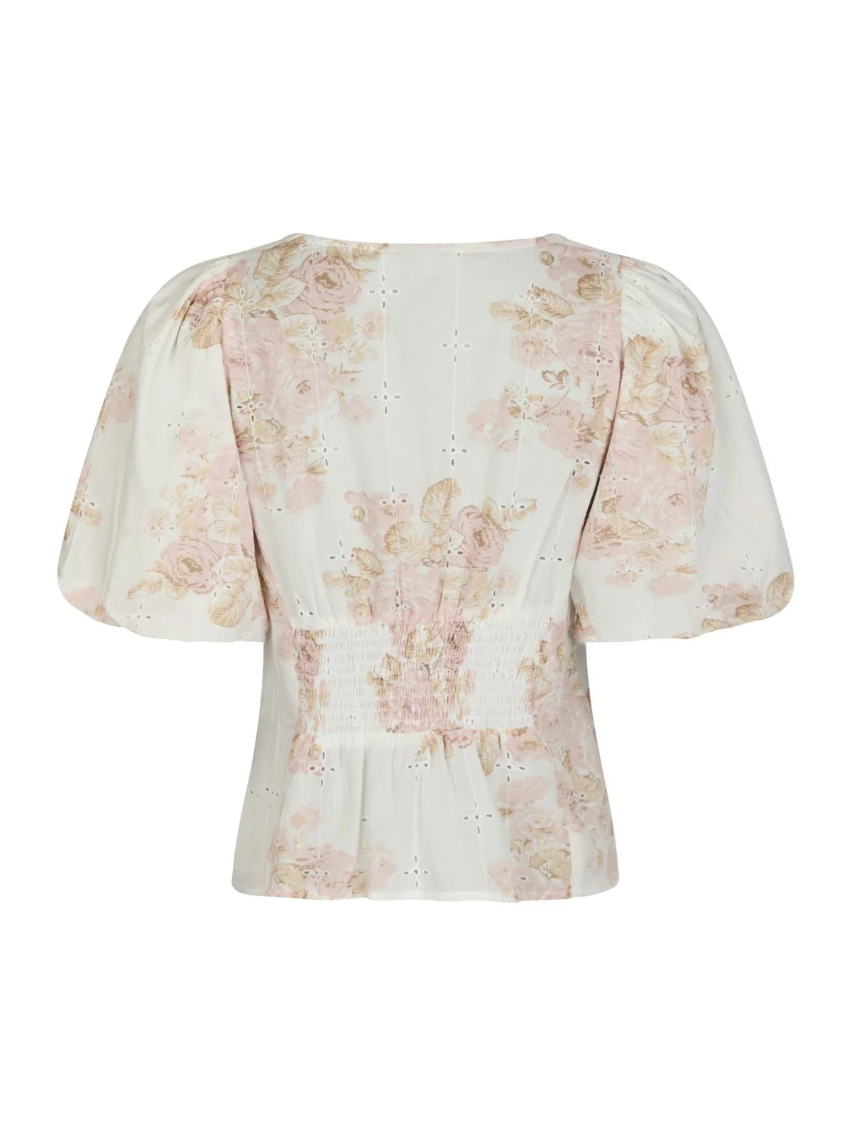 Timbra emb rose blouse