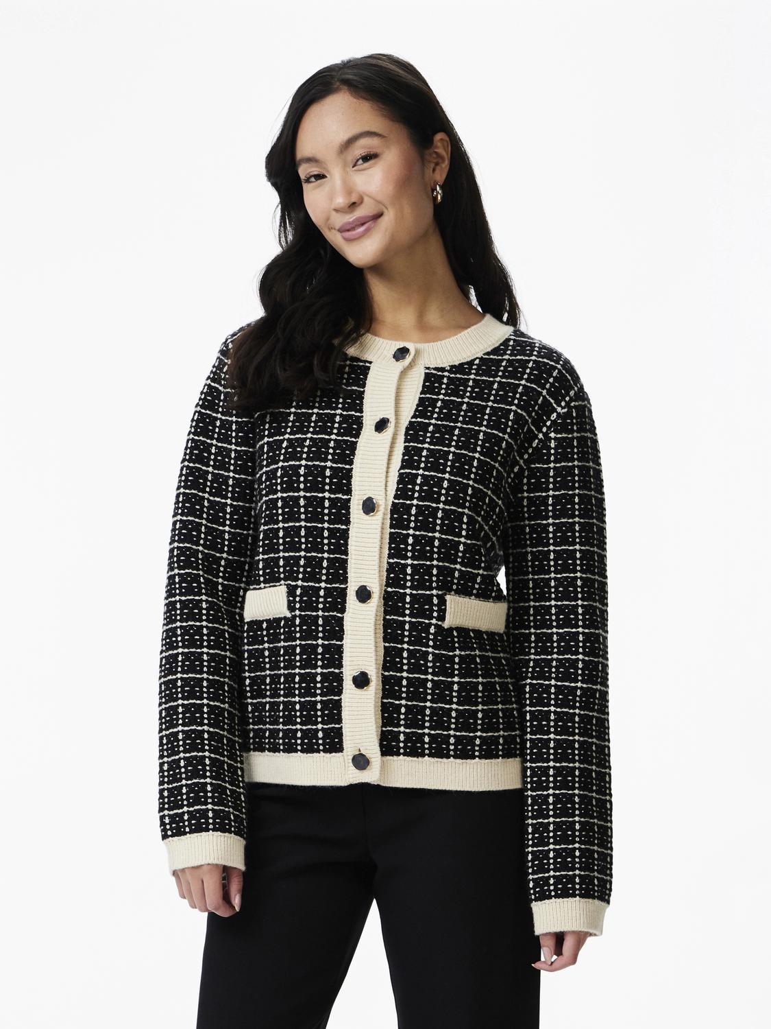 Yaslivia Ls Short Knit Cardigan