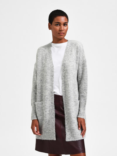 Slflulu new la knit long cardigan