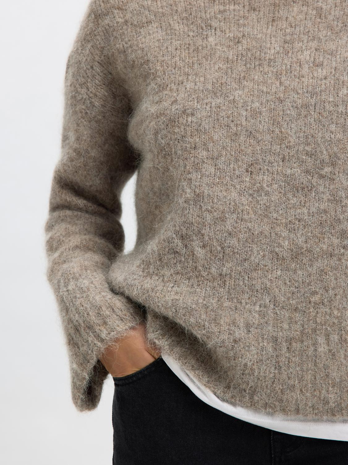 Slfgabriella Ls Knit High Neck
