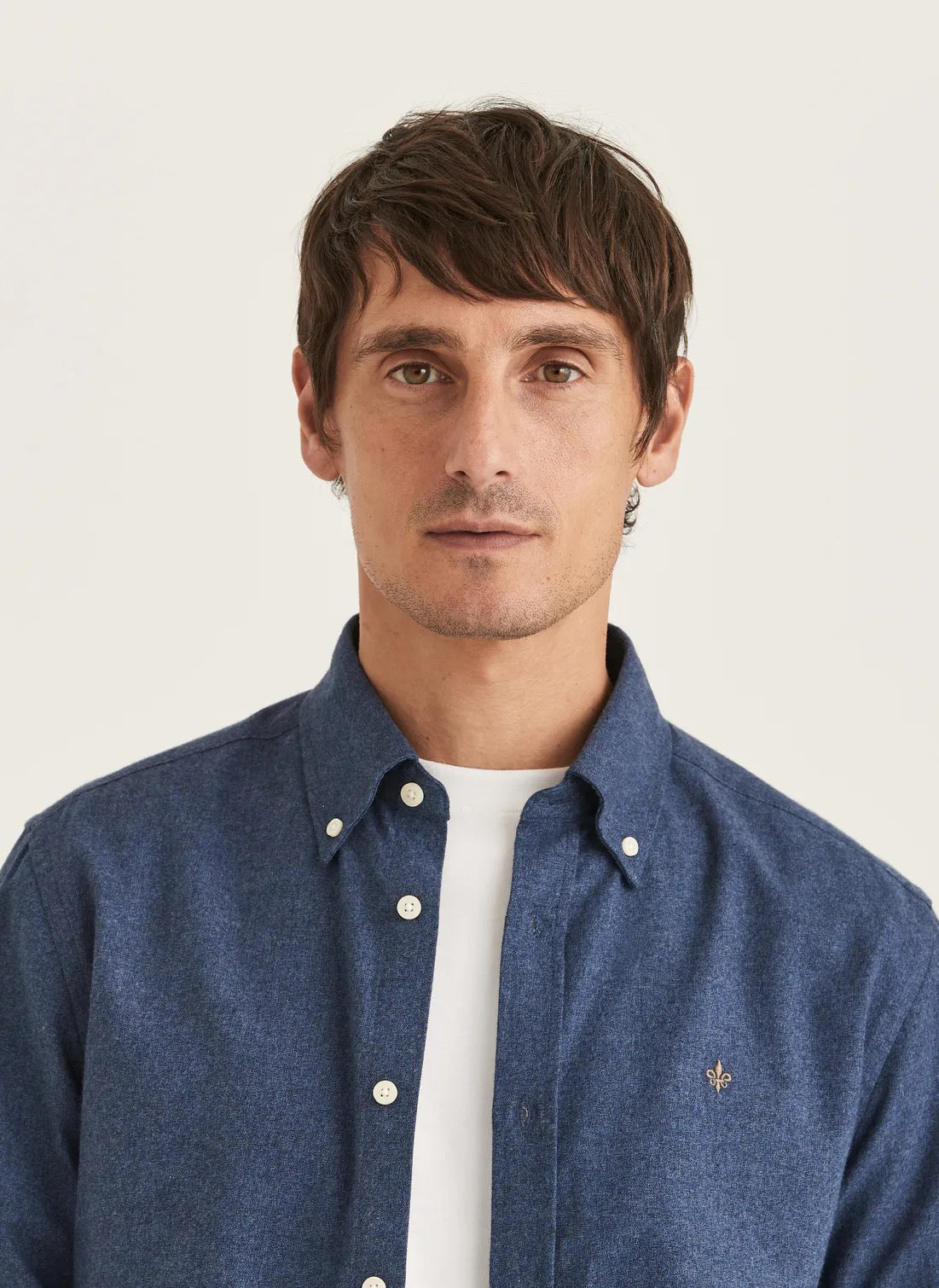 Flannel Donegal Shirt-Slim Fit