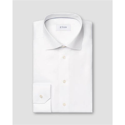 White Signature Twill Shirt - Slim fit