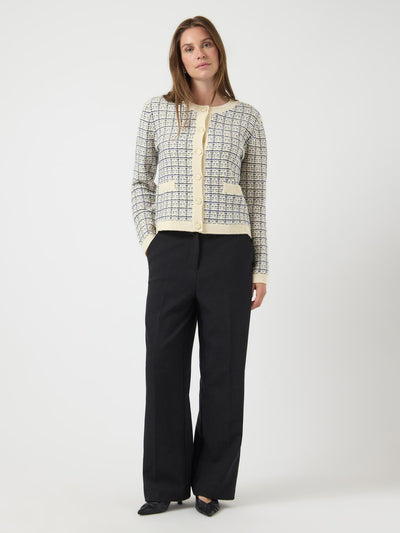 Yaslivia Ls Short Knit Cardigan